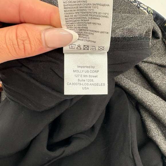 Molly Bracken Floral Lace Trim Cami Top Black Multicolor XS - Picture 8 of 9